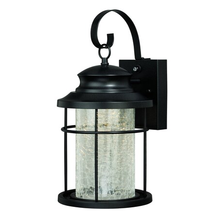 Vaxcel Melbourne 1 Light LED Dusk to Dawn Bronze Coastal Outdoor Wall Lantern Clear Glass T0163